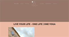 Desktop Screenshot of onelifeyoga.com